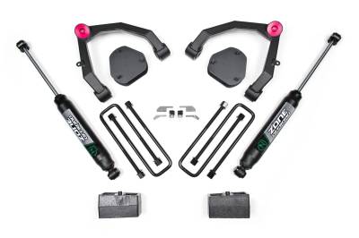 Zone Offroad - Zone Offroad 3.5" Suspension Lift Zone Shocks Silverado/Sierra 1500 RWD ZONC30N