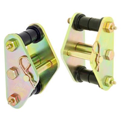 RockJock 4x4 - RockJock CE-9035 HD Front Leaf Spring Tow Shackles for 76-86 Jeep CJ5/CJ7