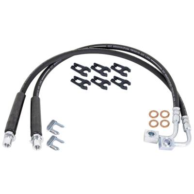 RockJock 4x4 - RockJock RJ-156400-101 Rear Brake Hose Kit for 20+ Jeep Gladiator JT