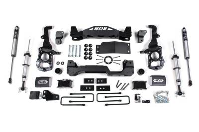 BDS Suspension - BDS Suspension BDS1583FSR FOX 4" Suspension Lift Kit for 21-24 Ford F150 4WD