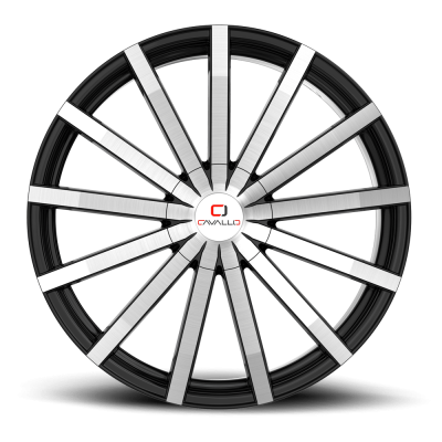 Cavallo - Cavallo CLV-52188051081143+35BM CLV-52 Wheel 18x8 5x4.25/4.5 35mm Black/Machined