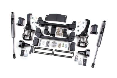 Zone Offroad - Zone Offroad ZONF81F 6" FOX Shock Lift Kit 4" Rear Block 2014 Ford F150 4WD