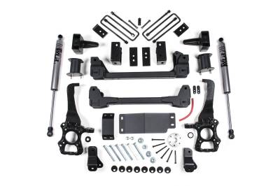 Zone Offroad - Zone Offroad ZONF53F 6" Fox Shock Lift Kit 4-3/8" Rear Block 15-20 Ford F150