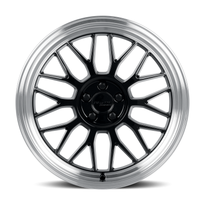 Katana - Katana KR06-188052GBL KR06 18x8 5x112 40mm Gloss Black w/Machined Lip