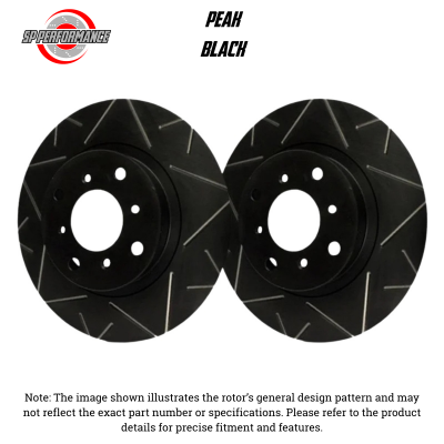 SP Performance - SP Performance V33142C-B Peak Black Zinc Front Rotors 11-20 Porsche Cayenne