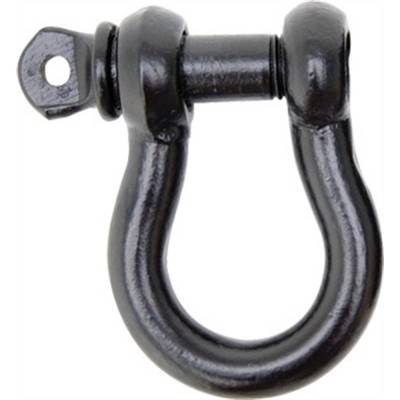 Smittybilt - Smittybilt 13046B Shackle 1/2" D-Rings 2.0 Tons Black Each