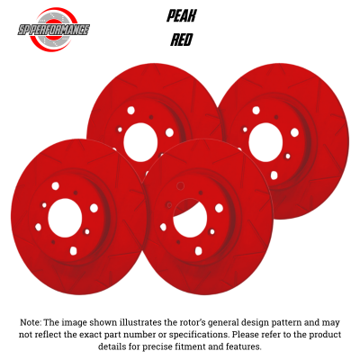 SP Performance - SP Perf KT-FRR-V-R-016456 Peak Red Rotors Select 08-19 Edge/Taurus/Explorer