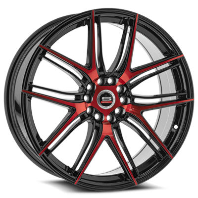 Spec-1 - Spec-1 SP-5617753842BMR SP-56 17x7.5 5x4.5/120 42mm Black/Red