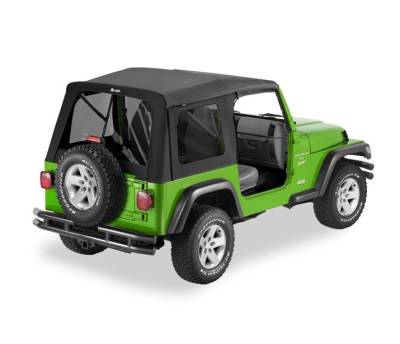 Bestop - Bestop 54709-15 Supertop Classic Soft Top Black Denim for 97-06 Wrangler TJ