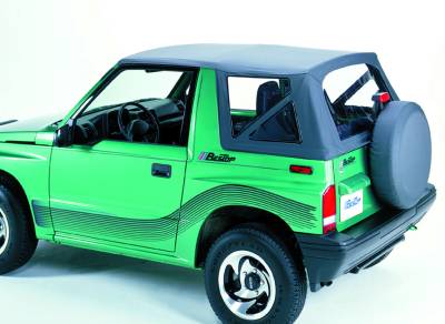 Bestop - Bestop 51362-15 Replace-A-Top OEM Hardware Blk Denim for 89-94 Tracker/Sidekick