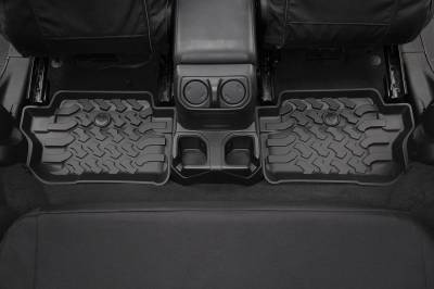 Bestop - Bestop 51516-01 Rear Seat Floor Liner Set Black for 18+ Jeep Wrangler JL 2DR