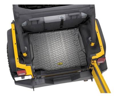 Bestop - Bestop 51505-01 Rear Cargo Area Floor Liner Black for 07-10 Jeep Wrangler JK