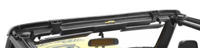 Bestop - Bestop 55014-01 Front Windshield Header Channel Kit Black for 97-06 Wrangler TJ