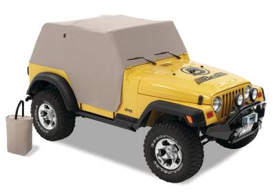 Bestop - Bestop 81037-09 All Weather Trail Cab Cover Charcoal/Gray for 97-06 Wrangler TJ