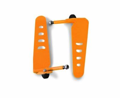 Steinjager - Steinjager Metal Style Foot Peg Kit-Fluorescent Orange for Jeep TJ J0043882