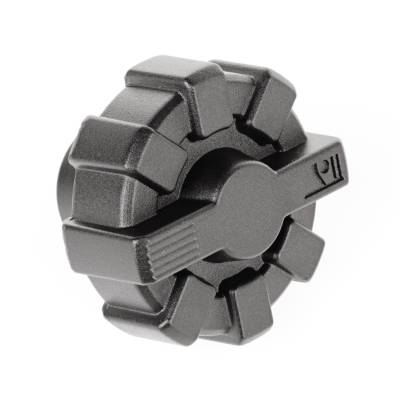 Rugged Ridge - Rugged Ridge 11229.10 Aluminum Black Elite Fuel Cap 01+ Jeep Wrangler/Gladiator