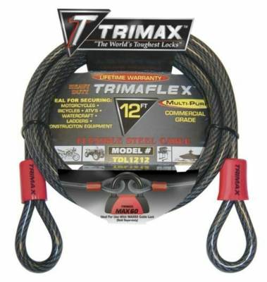 Trimax - Trimax TDL1212 TRIMAFLEX Dual Loop Multi-Use Cable 12' L x 12MM
