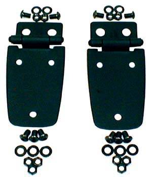 Rugged Ridge - Rugged Ridge 11205.02 Hood Hinges Black for 97-06 Jeep Wrangler TJ