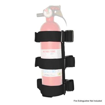 Rugged Ridge - Rugged Ridge 13305.21 Sport Bar Fire Extinguisher Holder Black for CJ Wrangler