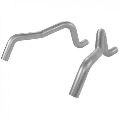 Flowmaster - Flowmaster 15822 Prebent Exhaust Tailpipe Kit 3.0" Dump Exit PAIR Aluminized