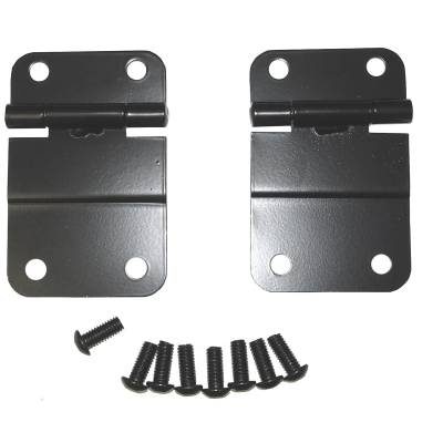 Rugged Ridge - Rugged Ridge 11207.01 Lower Tailgate Hinge Set Black for Jeep CJ