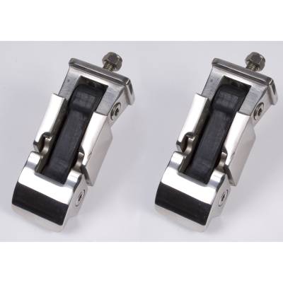 Rugged Ridge - Rugged Ridge 11116.02 Hood Catch Set Stainless Steel for 97-06 Jeep Wrangler TJ