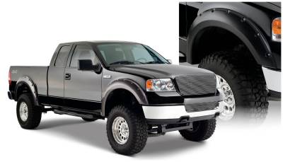 Bushwacker - Bushwacker Pocket Style Front/Rear Fender Flares Black Ford F150 20916-02