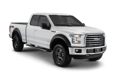 Bushwacker - Bushwacker Extend-a-Fender Front/Rear Fender Flares Black Ford F150 20936-02