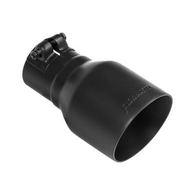Flowmaster - Flowmaster 2.5" In/4.0" Out Stainless Black Ceramic Exhaust Tip 15396B