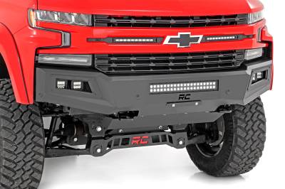 Rough Country Suspension Systems - Rough Country High Clearance Black Front Bumper 19-22 Silverado 1500 10757A