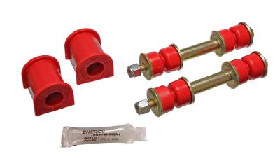 Energy Suspension - Energy Suspension 7.5109R Front Sway Bar Bushing Set Polyurethane Red