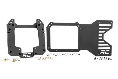 Rough Country Suspension Systems - Rough Country Spare Tire Mount Relocation Plate Black 21-25 Ford Bronco 51055