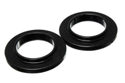 Energy Suspension - Energy Suspension 9.6104G Coil Spring Isolator Set Rear Polyurethane Black