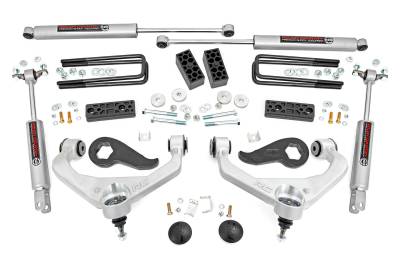 Rough Country Suspension Systems - Rough Country 3" Suspension Lift Kit 20-24 Silverado/Sierra 3500HD 95630