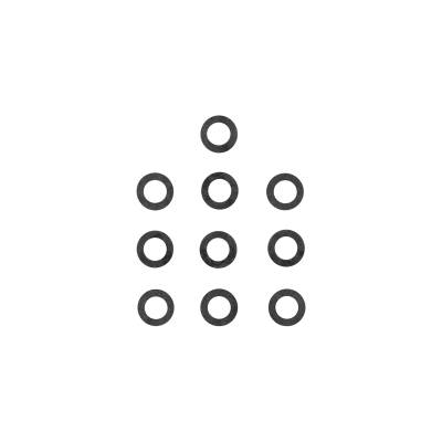 Holley - Holley Performance 1008-776 Needle & Seat Top Gasket 10 Pack
