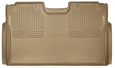 Husky Liners - Husky Liners 19373 Weatherbeater 2nd Row Floor Liners Tan for Ford Super Duty