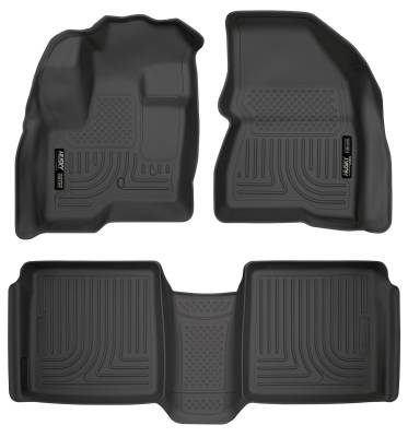 Husky Liners - Husky Liner Weatherbeater Front/Rear Floor Liners Black Ford Flex 98741