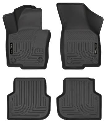 Husky Liners - Husky Liners 98831 Weatherbeater Front/Rear Floor Liners Black for VW Jetta