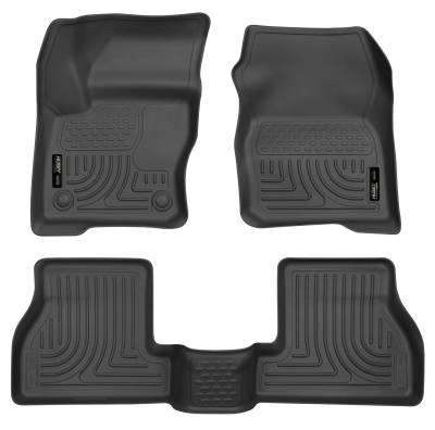 Husky Liners - Husky Liner Weatherbeater Front/Rear Floor Liners Black Ford Focus 98771