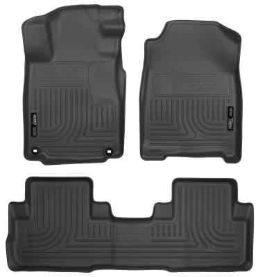 Husky Liners - Husky Liner 98471 Weatherbeater Front/Rear Floor Liners Black for Honda CR-V