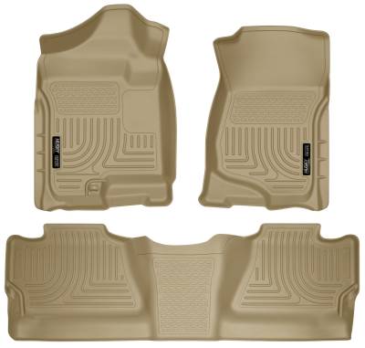 Husky Liners - Husky Liner Weatherbeater Front/Rear Floor Liners Tan Silverado/Sierra 98203