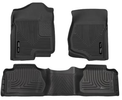 Husky Liners - Husky Liner Weatherbeater Front/Rear Floor Liners Black Silverado/Sierra 98211