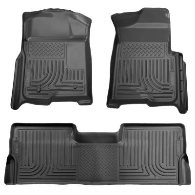 Husky Liners - Husky Liner Weatherbeater Front/Rear Floor Liners Black Ford F150 98331