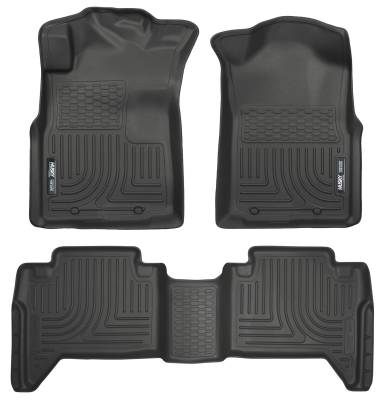 Husky Liners - Husky Liner Weatherbeater Front/Rear Floor Liners Black for Tacoma 98951