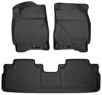 Husky Liners - Husky Liners 98351 Weatherbeater Front/Rear Floor Liners Black for Ford Escape