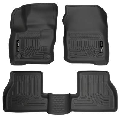 Husky Liners - Husky Liner 99781 Front/Rear Liners-Black for 16-18 Ford Focus RS