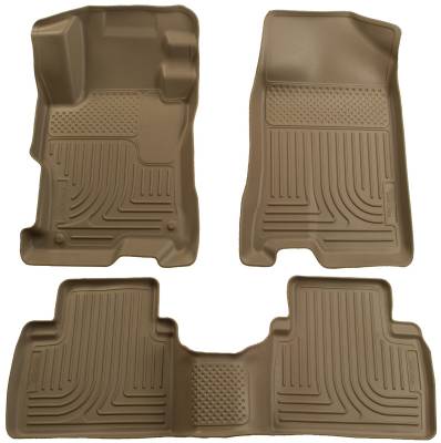 Husky Liners - Husky Liner Weatherbeater Front/Rear Floor Liners Tan for Toyota Prius 98523