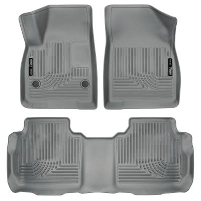 Husky Liners - Husky Liners 99142 Weatherbeater Front/Rear Floor Liners Gry for Traverse/Acadia