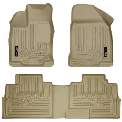 Husky Liners - Husky Liner 99763 Weatherbeater Front/Rear Floor Liners Tan for Ford Edge