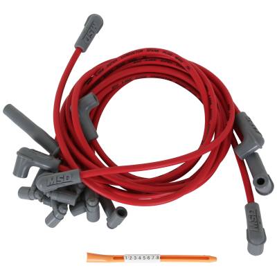 MSD - MSD Ignition 31459 Custom Spark Plug Wire Set for 84-91 Chevy Corvette